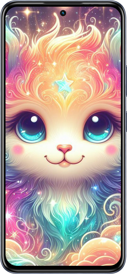 Силиконовый чехол Сказочный котенок для Infinix Hot 50 Pro 4G - 5813u-3871 изображение 