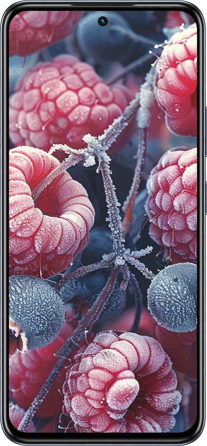 Силіконовий чехол Морозні ягоди для Infinix Hot 50 Pro 4G - 6033u-3871 изображение 