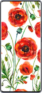 Силіконовий чехол Намальовані маки для Infinix Hot 50 Pro+ 4G - 4278u-3870 изображение 