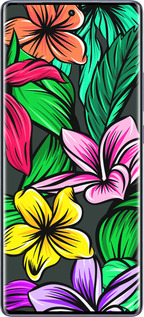 Силиконовый чехол Тропические цветы 1 для Infinix Hot 50 Pro+ 4G - 4753u-3870 изображение 