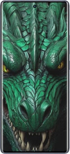 Силиконовый чехол Зелёный дракон v2 для Infinix Hot 50 Pro+ 4G - 5817u-3870 изображение 