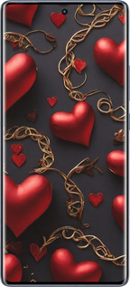 Силіконовий чехол Сердечки для Infinix Hot 50 Pro+ 4G - 5831u-3870 изображение 