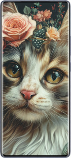 Силиконовый чехол Cats and flowers для Infinix Hot 50 Pro+ 4G - 6069u-3870 изображение 
