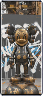 Силіконовий чехол Bronze kaws v3 для Infinix Hot 50 Pro+ 4G - 6099u-3870 изображение 