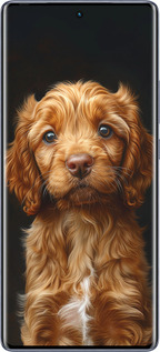 Силіконовий чехол Cocker spaniel на чорному фоні для Infinix Hot 50 Pro+ 4G - 6137u-3870 изображение 