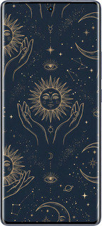 Силіконовий чехол Celestial Harmony: Sun & Moon Gold Mystic Pattern для Infinix Hot 50 Pro+ 4G - 6778u-3870 изображение 