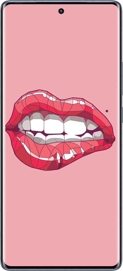 Силиконовый чехол Sexy lips для Infinix Hot 50 Pro+ 4G - 4174u-3870 изображение 