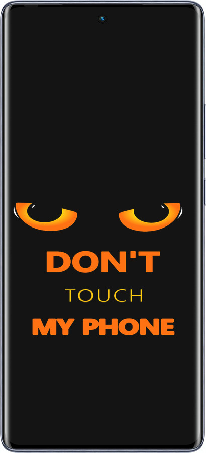 Силиконовый чехол Don't touch the phone для Infinix Hot 50 Pro+ 4G - 4261u-3870 изображение 
