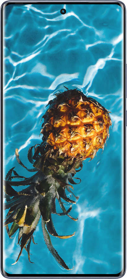 Силиконовый чехол Ананас на воде для Infinix Hot 50 Pro+ 4G - 4384u-3870 изображение 