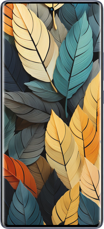 Силиконовый чехол Кольорове листя для Infinix Hot 50 Pro+ 4G - 5644u-3870 изображение 