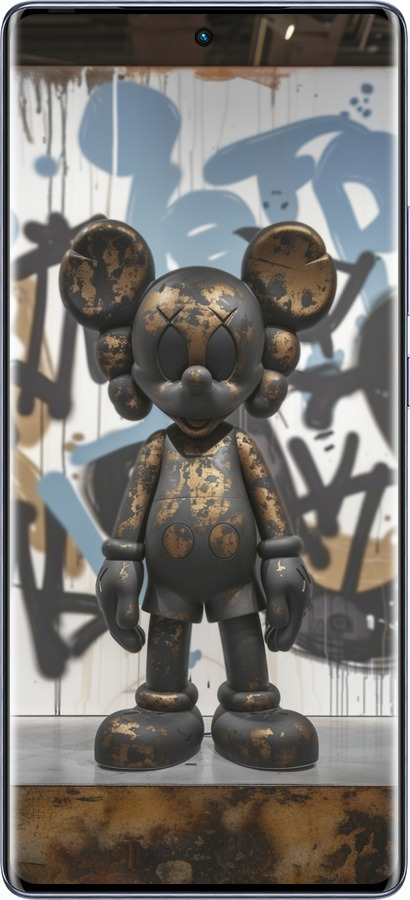 Силіконовий чехол Bronze kaws v2 для Infinix Hot 50 Pro+ 4G - 6098u-3870 изображение 