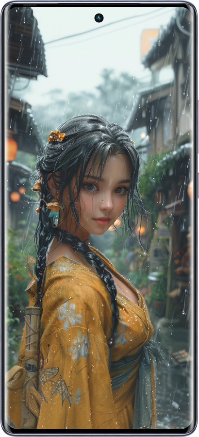 Силіконовий чехол Anime-girl для Infinix Hot 50 Pro+ 4G - 6133u-3870 изображение 