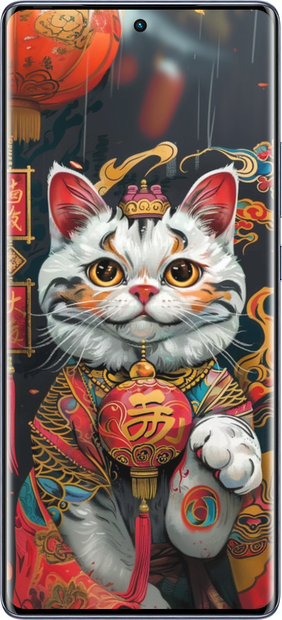 Силиконовый чехол China Cat v2 для Infinix Hot 50 Pro+ 4G - 6135u-3870 изображение 