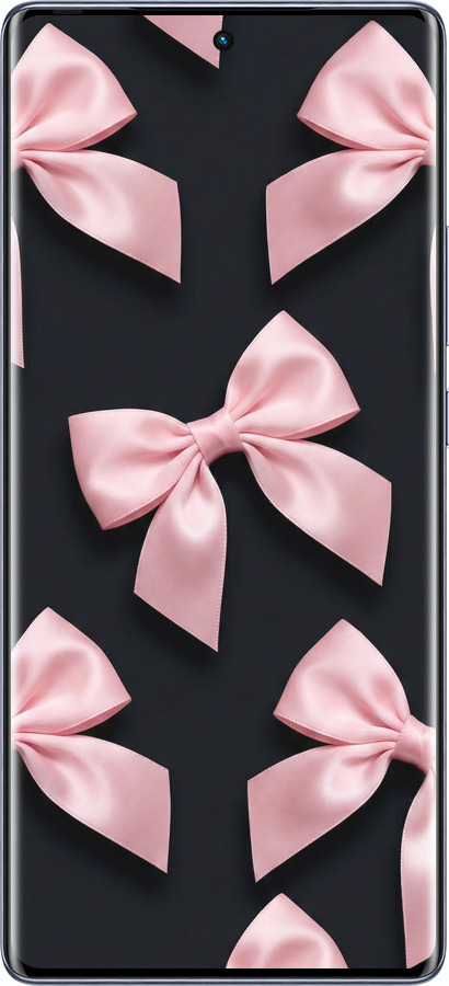 Силиконовый чехол Coquette Ribbons Dark Coquette для Infinix Hot 50 Pro+ 4G - 6767u-3870 изображение 