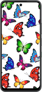 Силиконовый чехол Красочные мотыльки для Infinix Hot 60 5G / Hot 60i 4G - 4761u-4114 изображение 