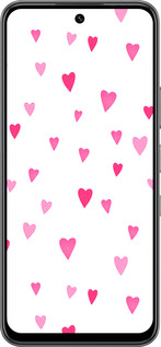 Силиконовый чехол Сердечки 2 для Infinix Hot 60 5G / Hot 60i 4G - 4763u-4114 изображение 