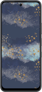 Силиконовый чехол Ночь золотые звезды для Infinix Hot 60 5G / Hot 60i 4G - 5421u-4114 изображение 