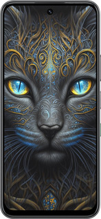 Силиконовый чехол Кошка для Infinix Hot 60 5G / Hot 60i 4G - 5548u-4114 изображение 