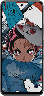 Силиконовый чехол Танджиро Камадо для Infinix Hot 60 5G / Hot 60i 4G - 5574u-4114 изображение 