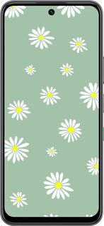 Силиконовый чехол Ромашки v4 для Infinix Hot 60 5G / Hot 60i 4G - 5603u-4114 изображение 
