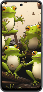 Силиконовый чехол Жабки для Infinix Hot 60 5G / Hot 60i 4G - 5656u-4114 изображение 