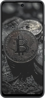 Силиконовый чехол Black Bitcoin для Infinix Hot 60 5G / Hot 60i 4G - 6090u-4114 изображение 