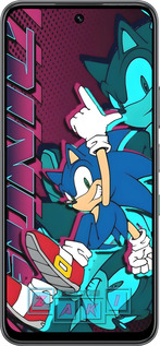 Силиконовый чехол Соник для Infinix Hot 60 5G / Hot 60i 4G - 6284u-4114 изображение 