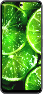 Силиконовый чехол Зелёные дольки лимона для Infinix Hot 60 5G / Hot 60i 4G - 852u-4114 изображение 