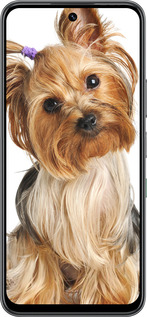 Силиконовый чехол Йоркширский терьер с хвостиком для Infinix Hot 60 5G / Hot 60i 4G - 930u-4114 изображение 