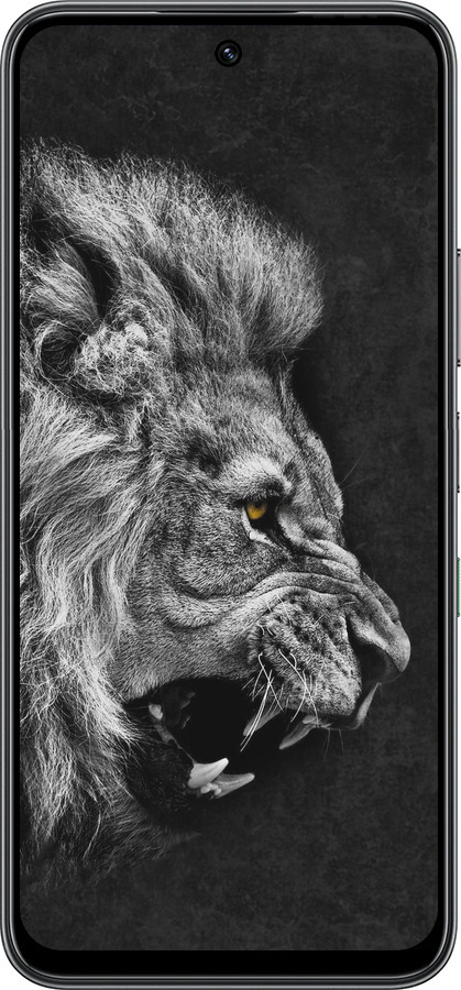 Силиконовый чехол Лев для Infinix Hot 60 5G / Hot 60i 4G - 1080u-4114 изображение 