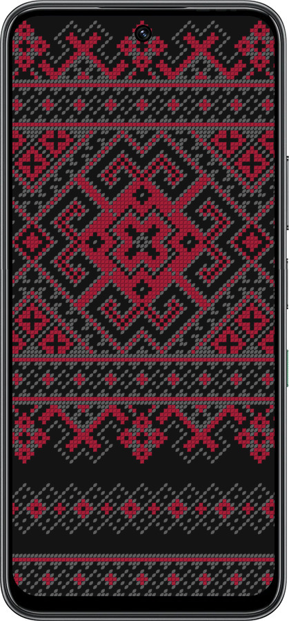 Силиконовый чехол Вышиванка 52 для Infinix Hot 60 5G / Hot 60i 4G - 1763u-4114 изображение 