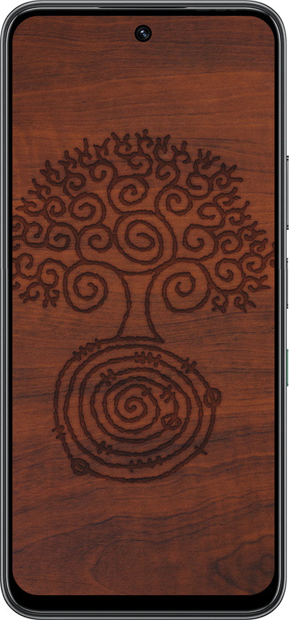 Силиконовый чехол Узор дерева для Infinix Hot 60 5G / Hot 60i 4G - 4119u-4114 изображение 