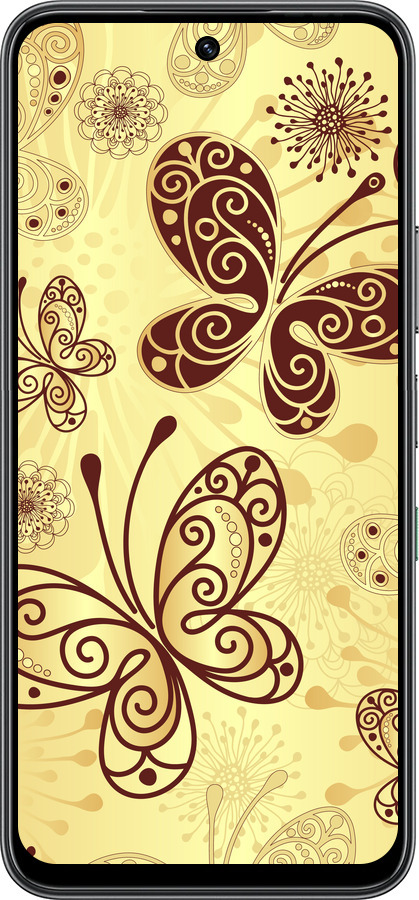 Силиконовый чехол Красивые бабочки для Infinix Hot 60 5G / Hot 60i 4G - 4170u-4114 изображение 