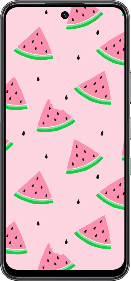 Силиконовый чехол Розовый арбуз для Infinix Hot 60 5G / Hot 60i 4G - 4314u-4114 изображение 