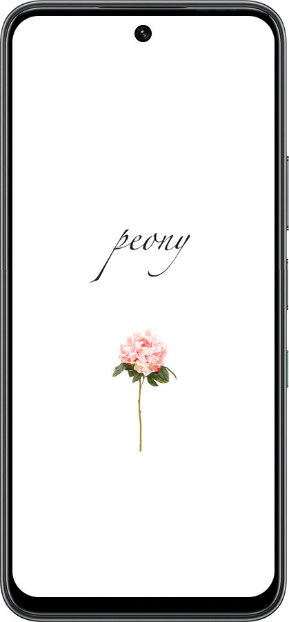 Силиконовый чехол Пион для Infinix Hot 60 5G / Hot 60i 4G - 4366u-4114 изображение 