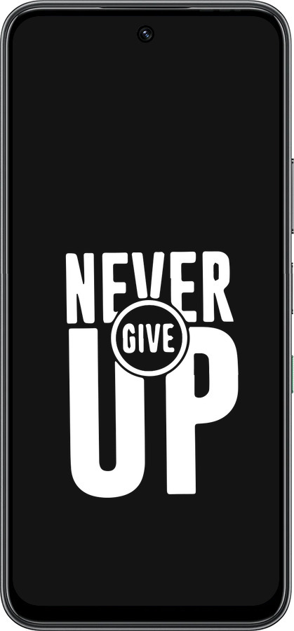Силиконовый чехол Никогда не сдавайся для Infinix Hot 60 5G / Hot 60i 4G - 4572u-4114 изображение 