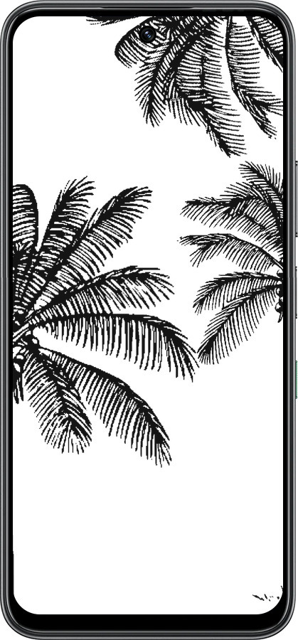 Силиконовый чехол Пальмы1 для Infinix Hot 60 5G / Hot 60i 4G - 4634u-4114 изображение 