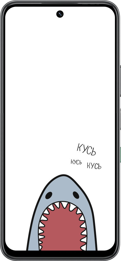 Силиконовый чехол Акула для Infinix Hot 60 5G / Hot 60i 4G - 4870u-4114 изображение 