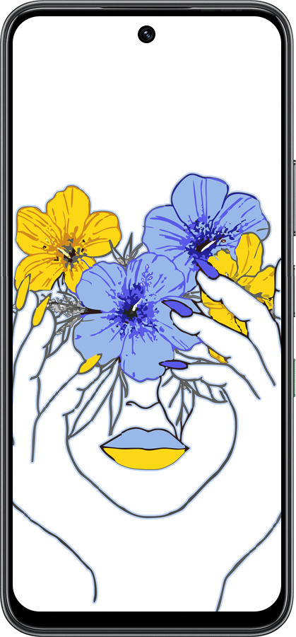 Силиконовый чехол Девушка v4 для Infinix Hot 60 5G / Hot 60i 4G - 5276u-4114 изображение 