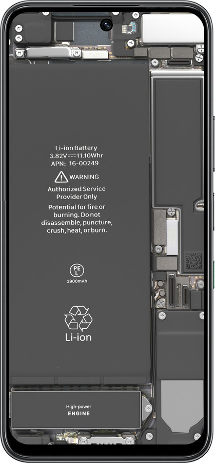 Силиконовый чехол Детали смартфона для Infinix Hot 60 5G / Hot 60i 4G - 5487u-4114 изображение 