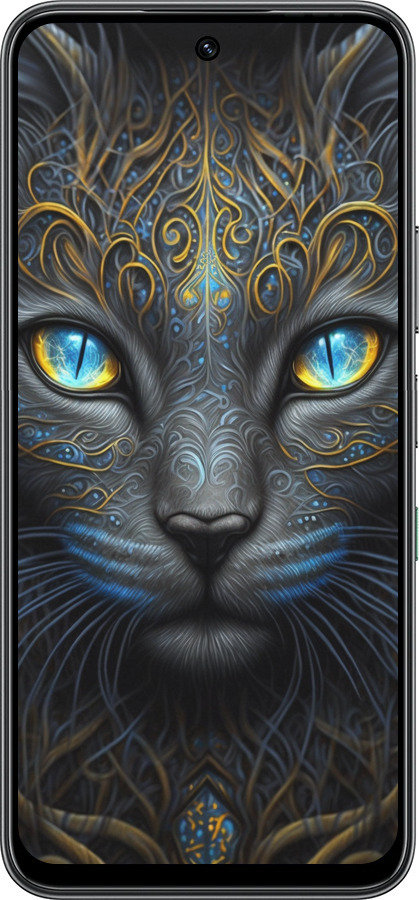 Силиконовый чехол Кошка для Infinix Hot 60 5G / Hot 60i 4G - 5548u-4114 изображение 