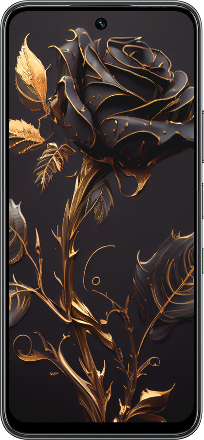 Силиконовый чехол Роза 3 для Infinix Hot 60 5G / Hot 60i 4G - 5552u-4114 изображение 