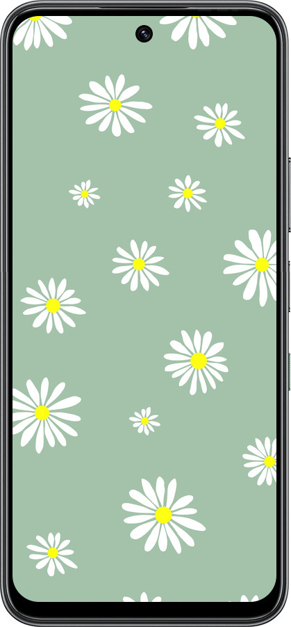 Силиконовый чехол Ромашки v4 для Infinix Hot 60 5G / Hot 60i 4G - 5603u-4114 изображение 