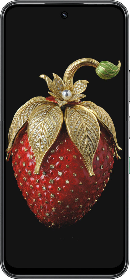 Силиконовый чехол Клубника v3 для Infinix Hot 60 5G / Hot 60i 4G - 5638u-4114 изображение 