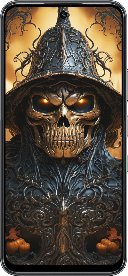 Силиконовый чехол Череп 2 для Infinix Hot 60 5G / Hot 60i 4G - 5652u-4114 изображение 