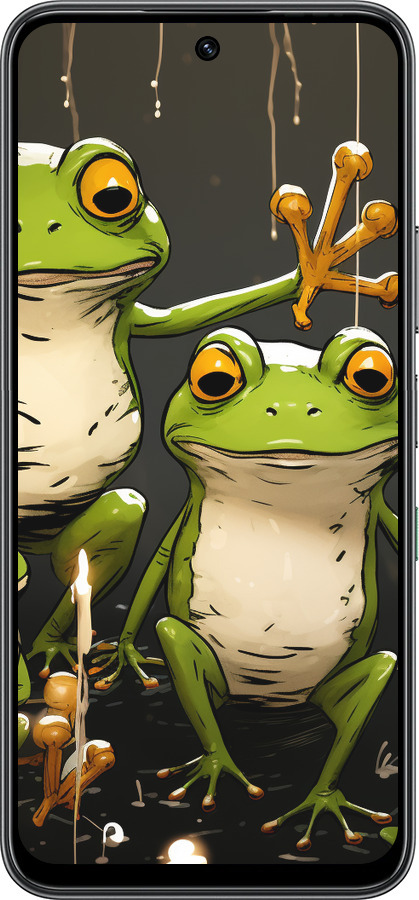 Силиконовый чехол Жабки 2 для Infinix Hot 60 5G / Hot 60i 4G - 5657u-4114 изображение 