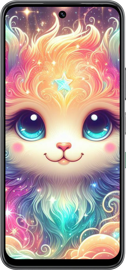 Силіконовий чехол Казкове кошеня для Infinix Hot 60 5G / Hot 60i 4G - 5813u-4114 изображение 