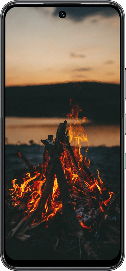 Силиконовый чехол Огонь для Infinix Hot 60 5G / Hot 60i 4G - 6021u-4114 изображение 