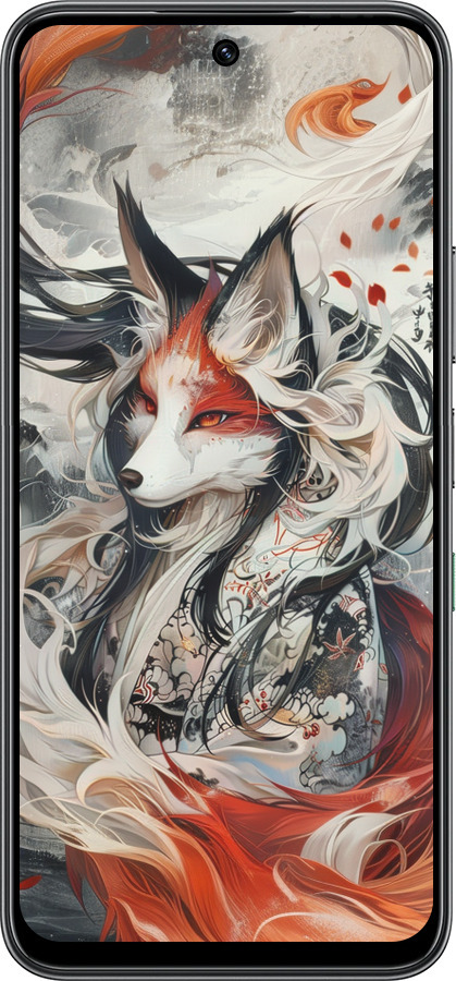 Силиконовый чехол Дух кицунэ' для Infinix Hot 60 5G / Hot 60i 4G - 6107u-4114 изображение 
