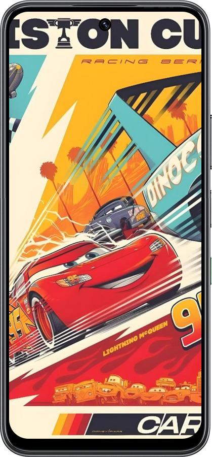 Силиконовый чехол Тачки для Infinix Hot 60 5G / Hot 60i 4G - 6288u-4114 изображение 